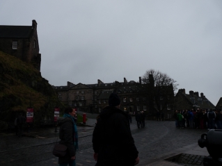 Dans l'enceinte du château d'Edimbourg
