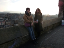 Edinburgh Castle Julie, moi 2