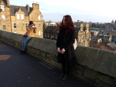 Edinburgh Castle Julie, moi